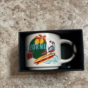 Starbucks Discover Series Collectible California 2oz expresso cup/ornament. New